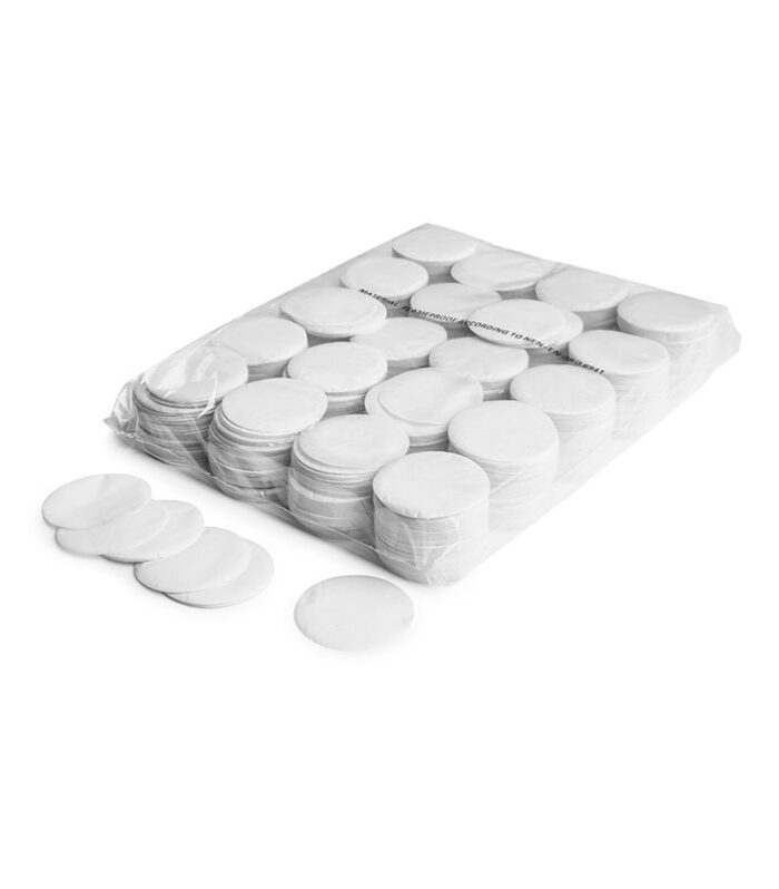 TCM FX - Lassú esésű Konfetti Kör Ø 55mm - Fehér - 1 kg